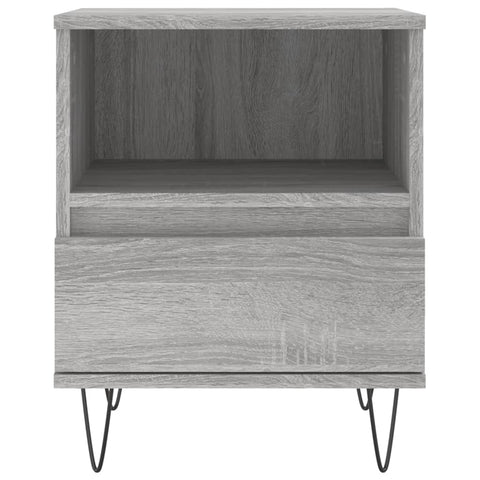 vidaXL Nachttische 2 Stk. Grau Sonoma 40x35x50 cm Holzwerkstoff