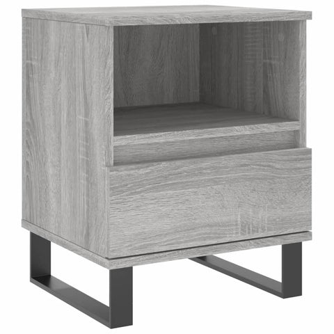 vidaXL Nachttische 2 Stk. Grau Sonoma 40x35x50 cm Holzwerkstoff