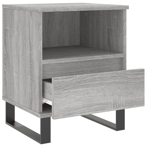 vidaXL Nachttische 2 Stk. Grau Sonoma 40x35x50 cm Holzwerkstoff