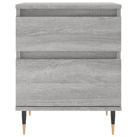 vidaXL Nachttische 2 Stk. Grau Sonoma 40x35x50 cm Holzwerkstoff