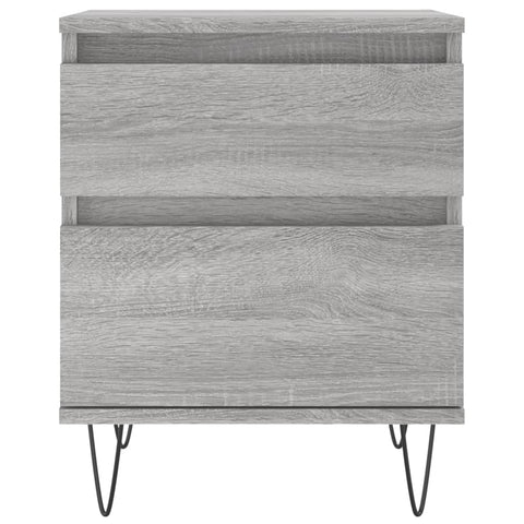 vidaXL Nachttische 2 Stk. Grau Sonoma 40x35x50 cm Holzwerkstoff