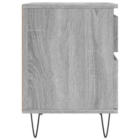 vidaXL Nachttische 2 Stk. Grau Sonoma 40x35x50 cm Holzwerkstoff