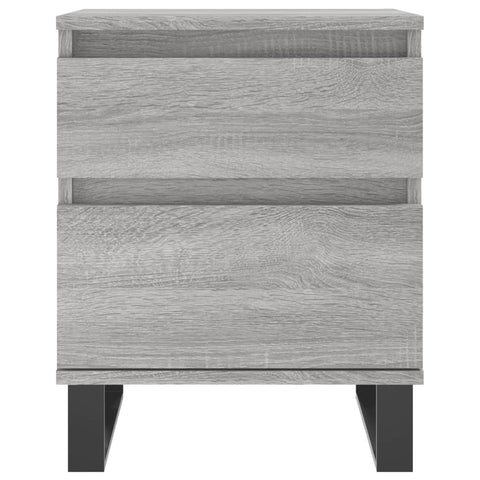 vidaXL Nachttische 2 Stk. Grau Sonoma 40x35x50 cm Holzwerkstoff