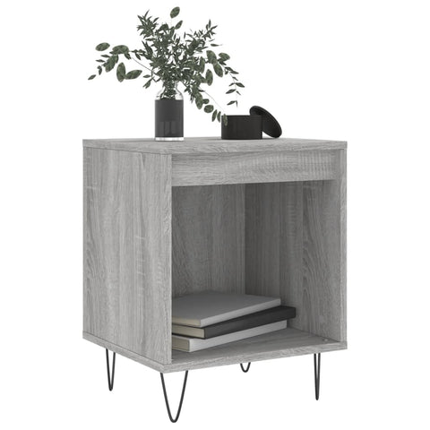 vidaXL Nachttische 2 Stk. Grau Sonoma 40x35x50 cm Holzwerkstoff