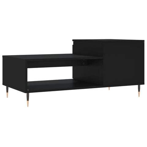 vidaXL Couchtisch Schwarz 100x50x45 cm Holzwerkstoff