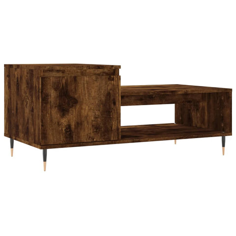 vidaXL Couchtisch Räuchereiche 100x50x45 cm Holzwerkstoff