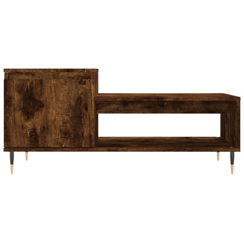 vidaXL Couchtisch Räuchereiche 100x50x45 cm Holzwerkstoff