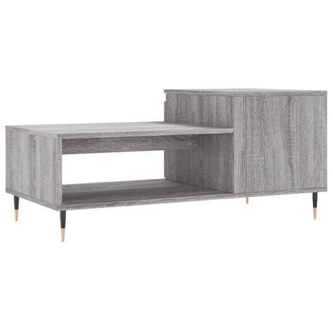 vidaXL Couchtisch Grau Sonoma 100x50x45 cm Holzwerkstoff