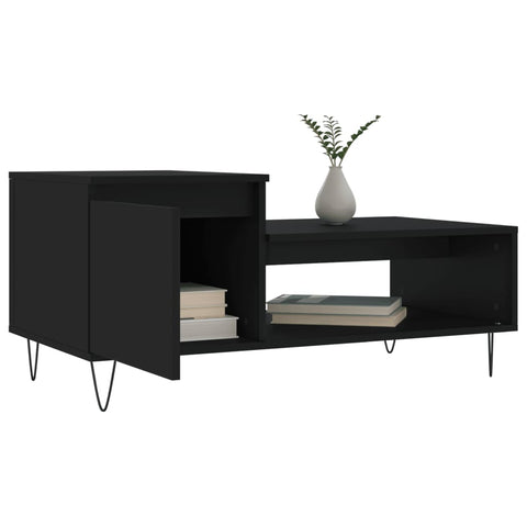 vidaXL Couchtisch Schwarz 100x50x45 cm Holzwerkstoff