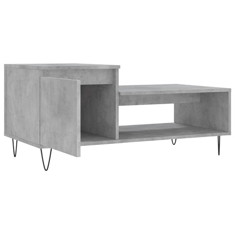 vidaXL Couchtisch Betongrau 100x50x45 cm Holzwerkstoff