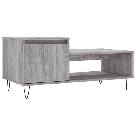 vidaXL Couchtisch Grau Sonoma 100x50x45 cm Holzwerkstoff