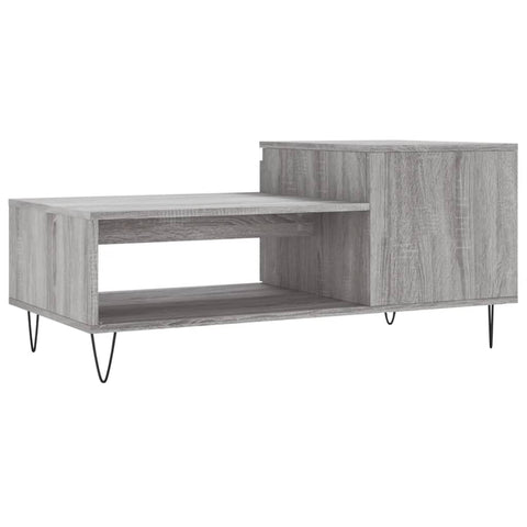 vidaXL Couchtisch Grau Sonoma 100x50x45 cm Holzwerkstoff