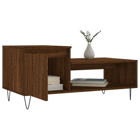 vidaXL Couchtisch Braun Eichen-Optik 100x50x45 cm Holzwerkstoff