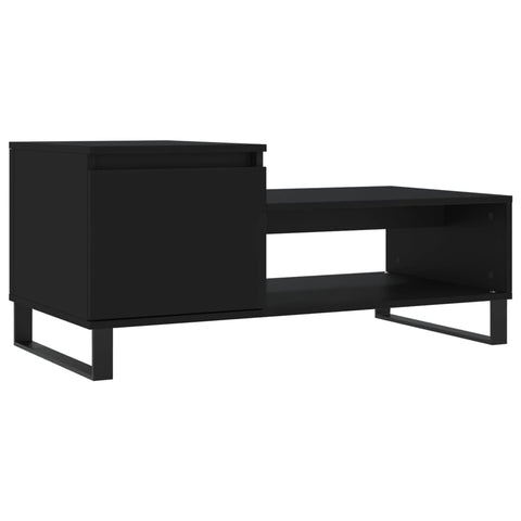 vidaXL Couchtisch Schwarz 100x50x45 cm Holzwerkstoff