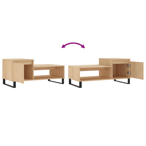 vidaXL Couchtisch Sonoma-Eiche 100x50x45 cm Holzwerkstoff