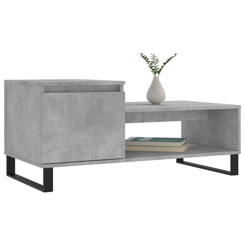 vidaXL Couchtisch Betongrau 100x50x45 cm Holzwerkstoff