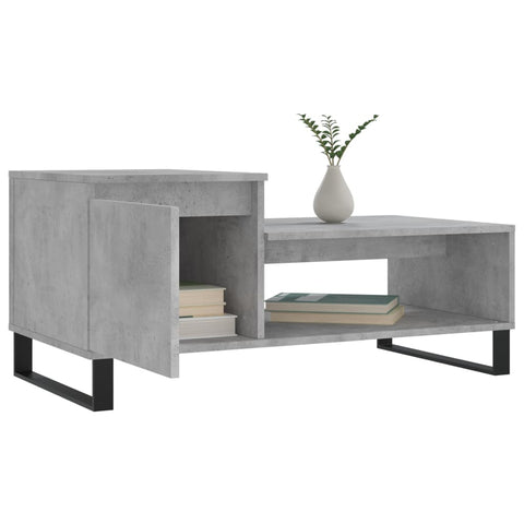 vidaXL Couchtisch Betongrau 100x50x45 cm Holzwerkstoff