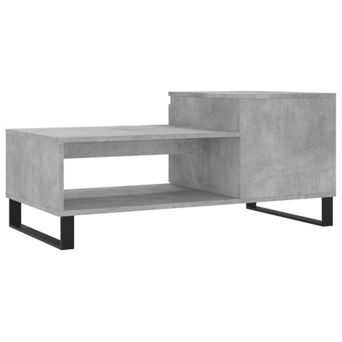 vidaXL Couchtisch Betongrau 100x50x45 cm Holzwerkstoff