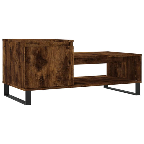 vidaXL Couchtisch Räuchereiche 100x50x45 cm Holzwerkstoff