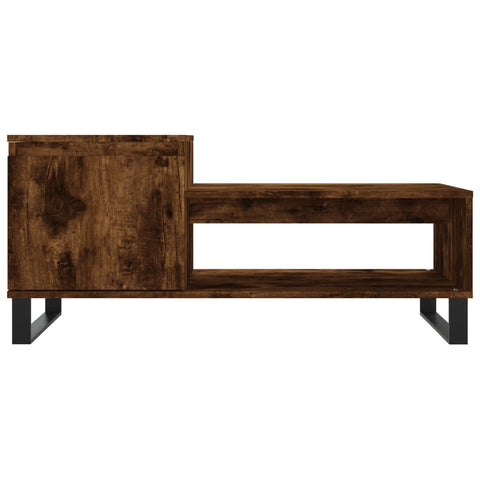 vidaXL Couchtisch Räuchereiche 100x50x45 cm Holzwerkstoff