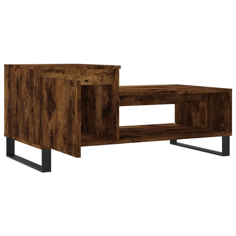 vidaXL Couchtisch Räuchereiche 100x50x45 cm Holzwerkstoff