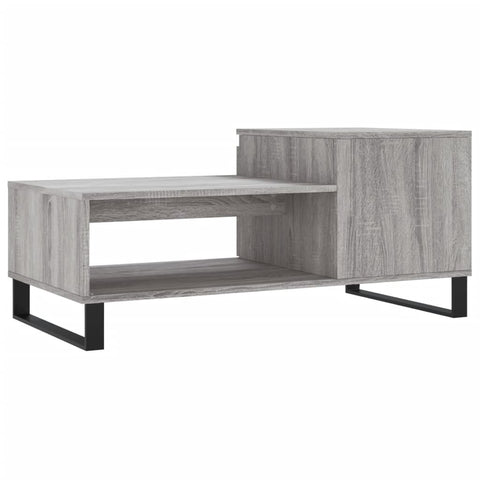 vidaXL Couchtisch Grau Sonoma 100x50x45 cm Holzwerkstoff