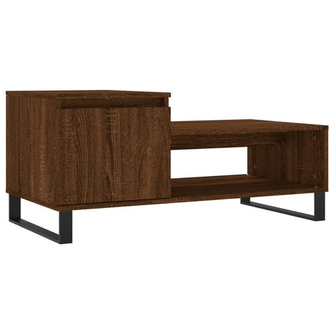 vidaXL Couchtisch Braun Eichen-Optik 100x50x45 cm Holzwerkstoff