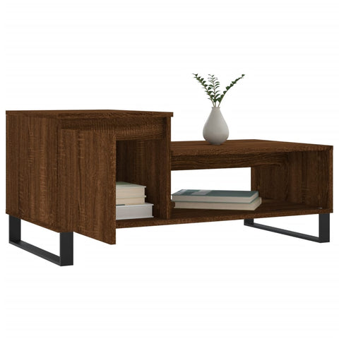 vidaXL Couchtisch Braun Eichen-Optik 100x50x45 cm Holzwerkstoff