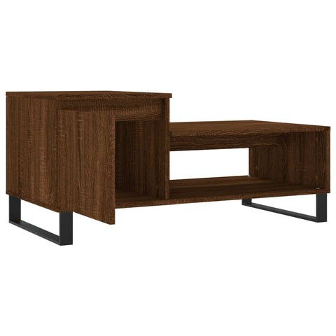 vidaXL Couchtisch Braun Eichen-Optik 100x50x45 cm Holzwerkstoff