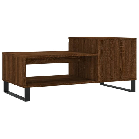 vidaXL Couchtisch Braun Eichen-Optik 100x50x45 cm Holzwerkstoff