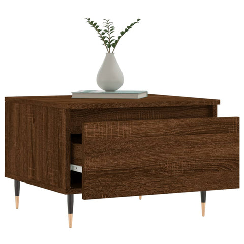 vidaXL Couchtisch Braun Eichen-Optik 50x46x35 cm Holzwerkstoff