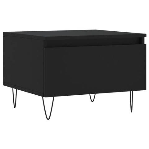 vidaXL Couchtische 2 Stk. Schwarz 50x46x35 cm Holzwerkstoff