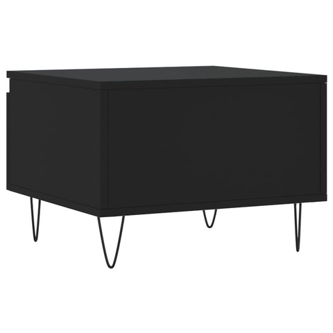 vidaXL Couchtische 2 Stk. Schwarz 50x46x35 cm Holzwerkstoff