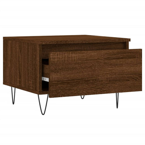 vidaXL Couchtisch Braun Eichen-Optik 50x46x35 cm Holzwerkstoff