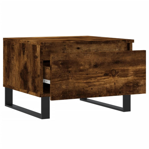 vidaXL Couchtisch Räuchereiche 50x46x35 cm Holzwerkstoff