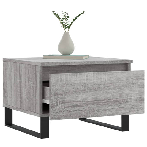 vidaXL Couchtische 2 Stk. Grau Sonoma 50x46x35 cm Holzwerkstoff