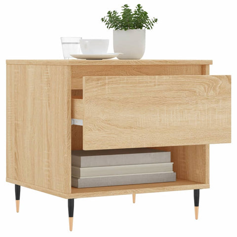 vidaXL Couchtische 2 Stk. Sonoma-Eiche 50x46x50 cm Holzwerkstoff