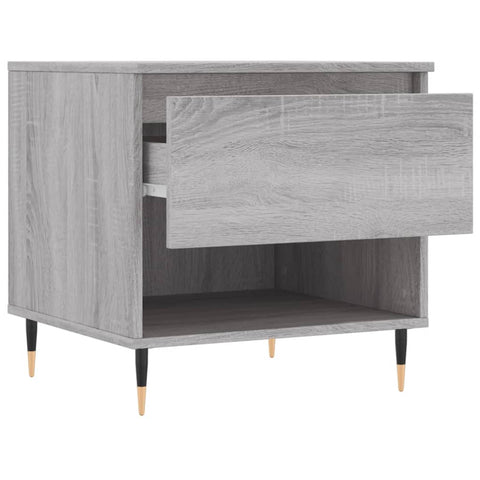 vidaXL Couchtische 2 Stk. Grau Sonoma 50x46x50 cm Holzwerkstoff