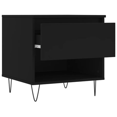 vidaXL Couchtisch Schwarz 50x46x50 cm Holzwerkstoff