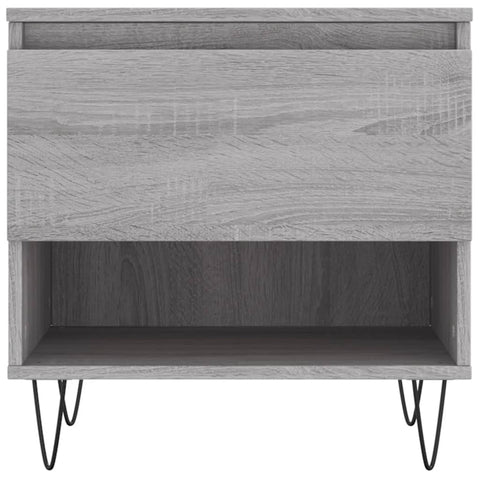 vidaXL Couchtische 2 Stk. Grau Sonoma 50x46x50 cm Holzwerkstoff