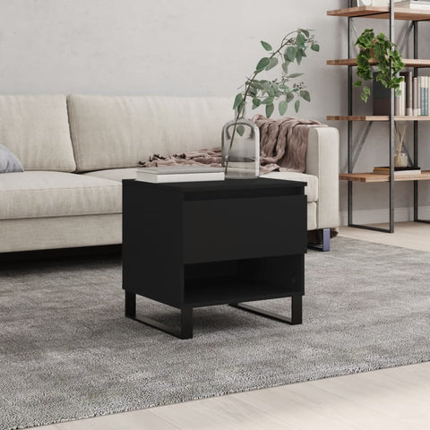 vidaXL Couchtisch Schwarz 50x46x50 cm Holzwerkstoff