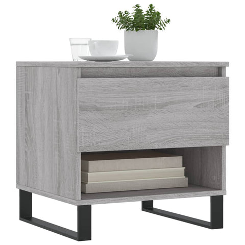 vidaXL Couchtische 2 Stk. Grau Sonoma 50x46x50 cm Holzwerkstoff