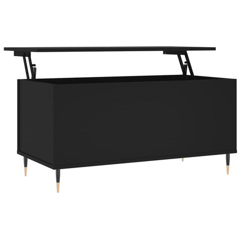 vidaXL Couchtisch Schwarz 90x44,5x45 cm Holzwerkstoff