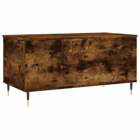 vidaXL Couchtisch Räuchereiche 90x44,5x45 cm Holzwerkstoff