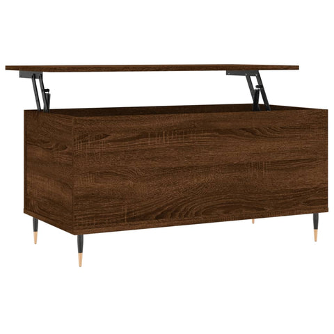 vidaXL Couchtisch Braun Eichen-Optik 90x44,5x45 cm Holzwerkstoff