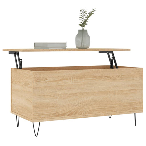 vidaXL Couchtisch Sonoma-Eiche 90x44,5x45 cm Holzwerkstoff