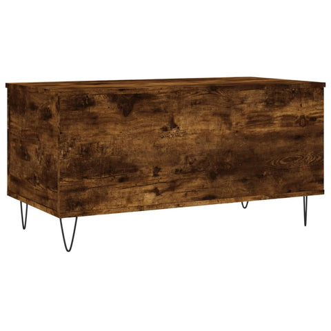 vidaXL Couchtisch Räuchereiche 90x44,5x45 cm Holzwerkstoff