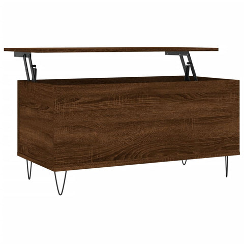 vidaXL Couchtisch Braun Eichen-Optik 90x44,5x45 cm Holzwerkstoff