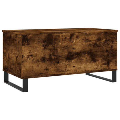 vidaXL Couchtisch Räuchereiche 90x44,5x45 cm Holzwerkstoff