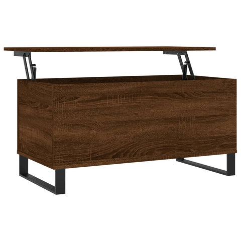 vidaXL Couchtisch Braun Eichen-Optik 90x44,5x45 cm Holzwerkstoff